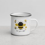 bee-you-tiful - Enamel Mug