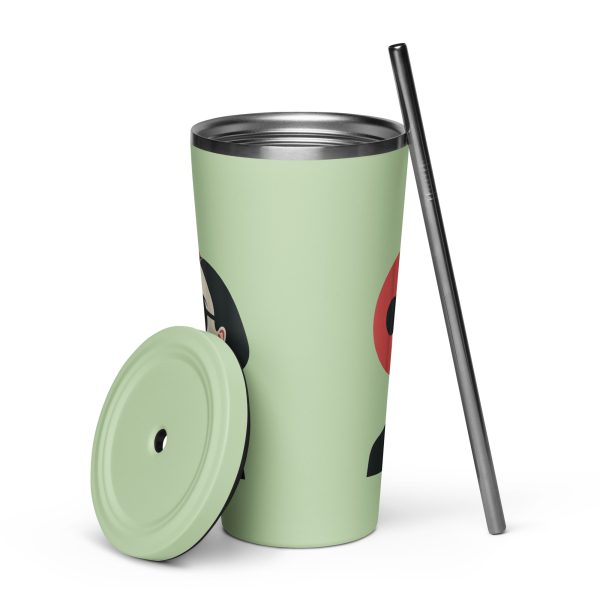 La Dame en Noir - Tumbler with a straw