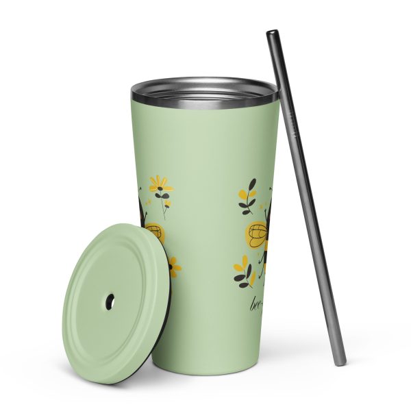 bee-you-tiful - Tumbler with a straw