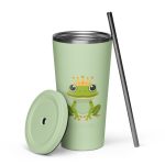 Royal Froggy: Kiss Me! I'm a Prince - Tumbler with a straw