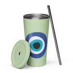 "Unveiling the Ancient Evil Eye" - Tumbler with a straw