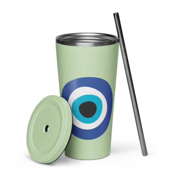 "Unveiling the Ancient Evil Eye" - Tumbler with a straw