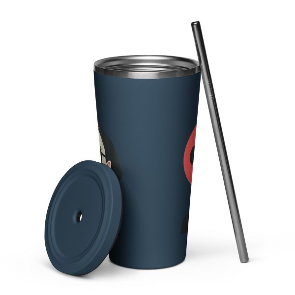 La Dame en Noir - Tumbler with a straw