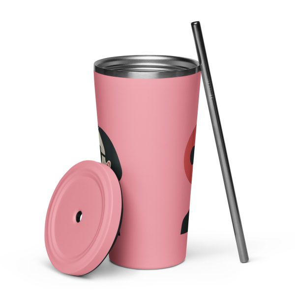 La Dame en Noir - Tumbler with a straw