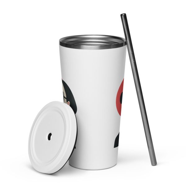 La Dame en Noir - Tumbler with a straw