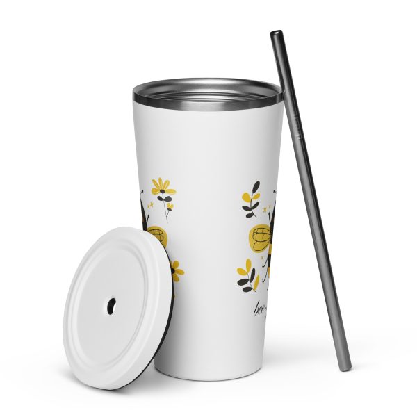 bee-you-tiful - Tumbler with a straw