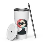 La Dame en Noir - Tumbler with a straw