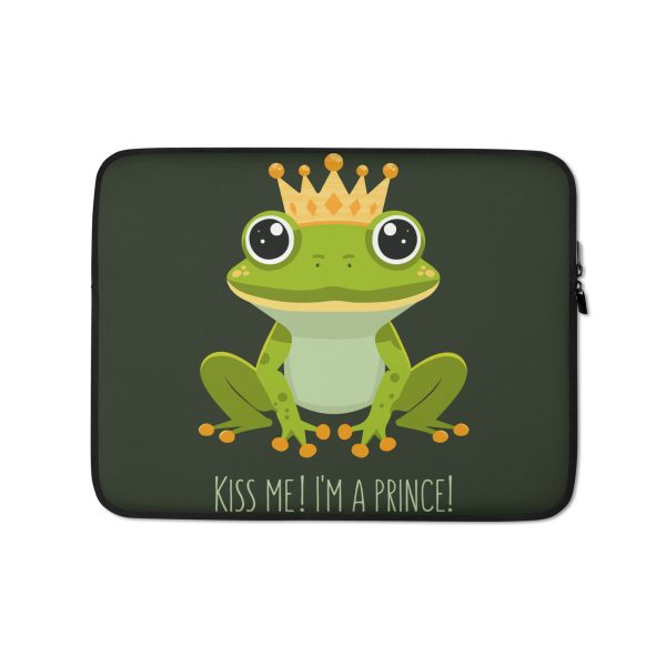 Royal Froggy: Kiss Me! I’m a Prince - Laptop Sleeve