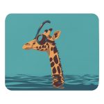 Giraffes and Goggles: Who Needs a Snorkel Anyway? - Mouse pad