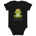 Royal Froggy: Kiss Me! I'm a Prince - Organic cotton baby bodysuit