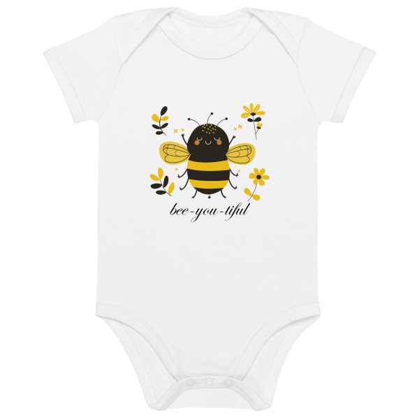 bee-you-tiful - Organic cotton baby bodysuit