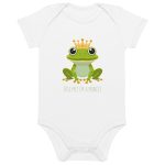 Royal Froggy: Kiss Me! I'm a Prince - Organic cotton baby bodysuit