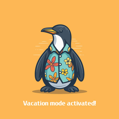 Penguin in Vacation Mode