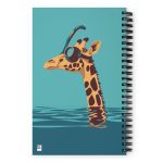 Giraffes and Goggles: Who Needs a Snorkel Anyway? - Spiral notebook