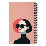 La Dame en Noir - Spiral notebook