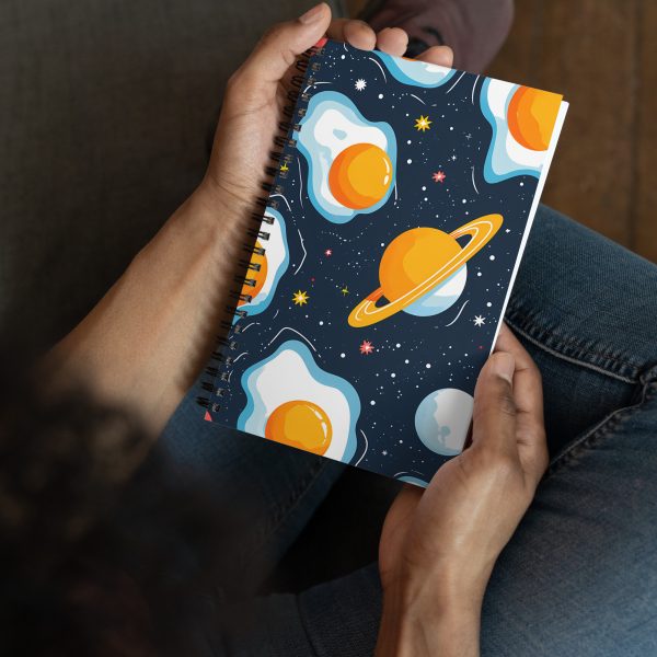 Cosmic Omelette with a Side of Stars - Spiral notebook