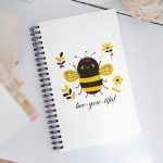 bee-you-tiful - Spiral notebook