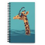 Giraffes and Goggles: Who Needs a Snorkel Anyway? - Spiral notebook