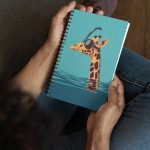 Giraffes and Goggles: Who Needs a Snorkel Anyway? - Spiral notebook