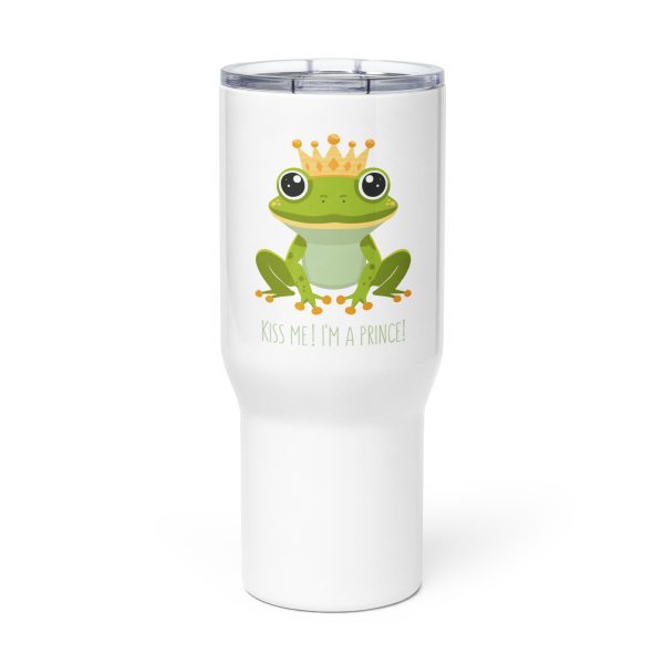 Royal Froggy: Kiss Me! I’m a Prince - Travel mug with a handle