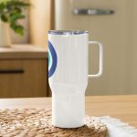 Unveiling the Ancient Evil Eye - Travel mug with a handle