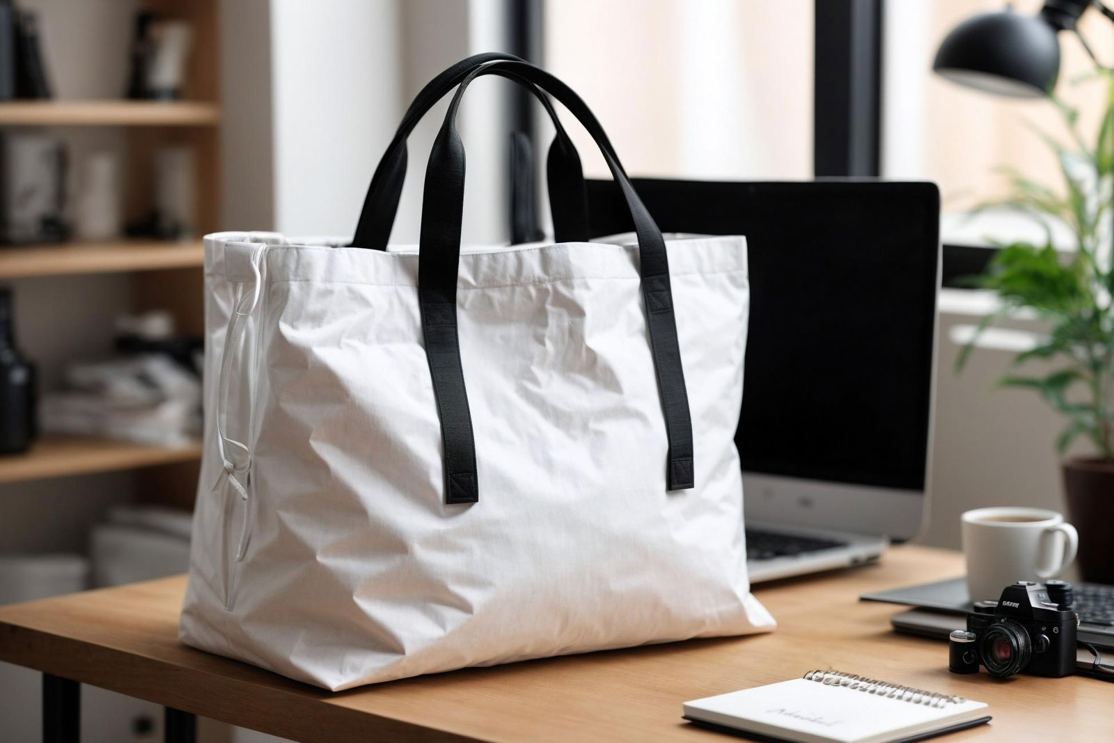 A Tote Bag in an office desk