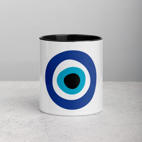 Unveiling the Ancient Evil Eye - Mug with Black Color Inside