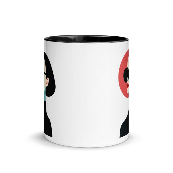 La Dame en Noir - Mug with Color Inside