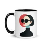 La Dame en Noir - Mug with Color Inside