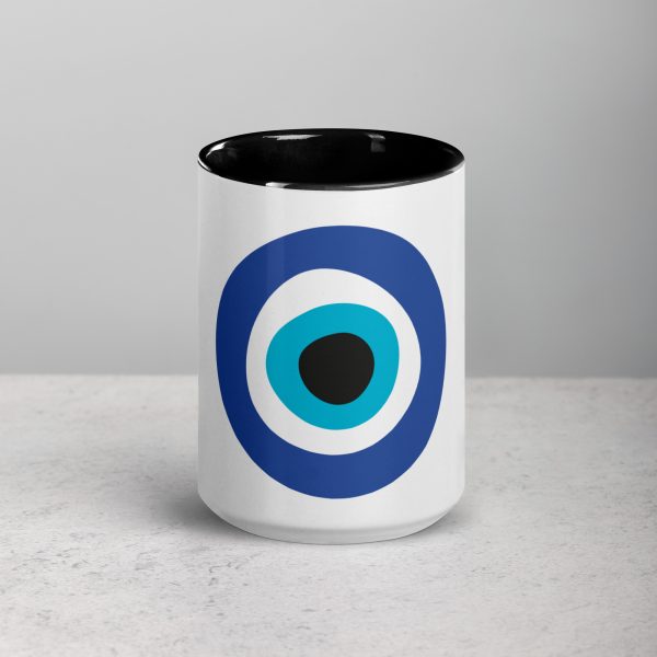 Unveiling the Ancient Evil Eye - Mug with Black Color Inside