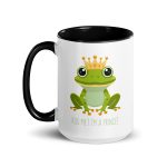 Royal Froggy: Kiss Me! I'm a Prince - Mug with Color Inside