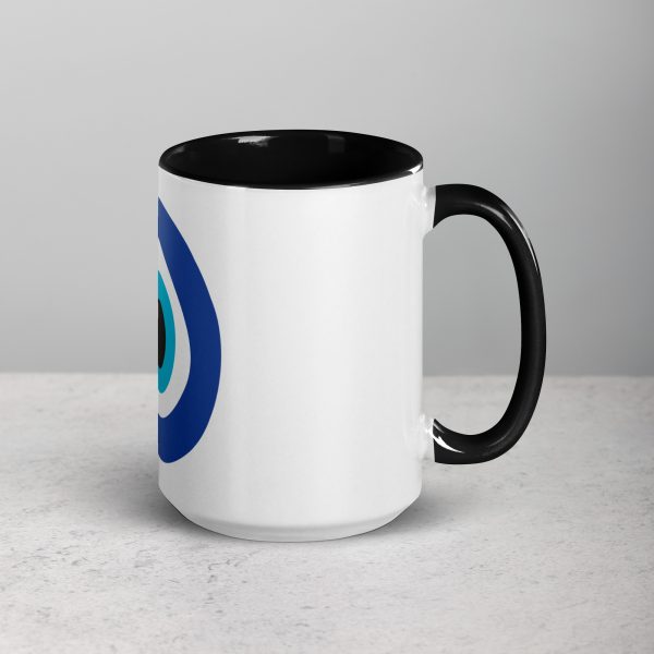 Unveiling the Ancient Evil Eye - Mug with Black Color Inside