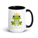 Royal Froggy: Kiss Me! I'm a Prince - Mug with Color Inside