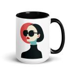 La Dame en Noir - Mug with Color Inside