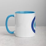 Unveiling the Ancient Evil Eye - Mug with Blue Color Inside