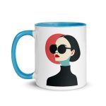 La Dame en Noir - Mug with Color Inside