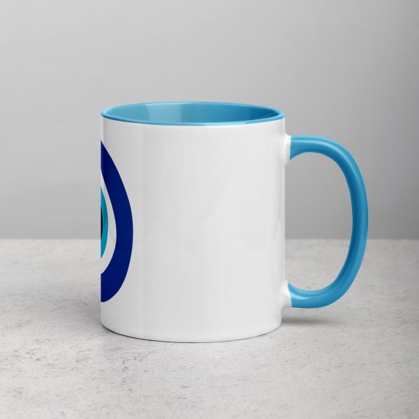 Unveiling the Ancient Evil Eye - Mug with Blue Color Inside