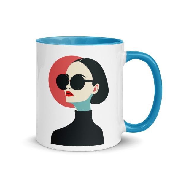 La Dame en Noir - Mug with Color Inside