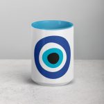 Unveiling the Ancient Evil Eye - Mug with Blue Color Inside