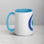 Unveiling the Ancient Evil Eye - Mug with Blue Color Inside