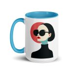 La Dame en Noir - Mug with Color Inside