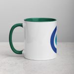 Unveiling the Ancient Evil Eye - Mug with Dark Green Color Inside