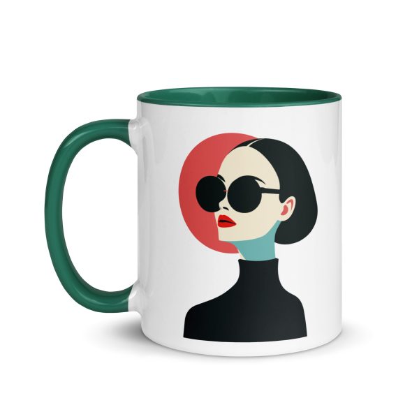 La Dame en Noir - Mug with Color Inside