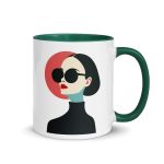 La Dame en Noir - Mug with Color Inside