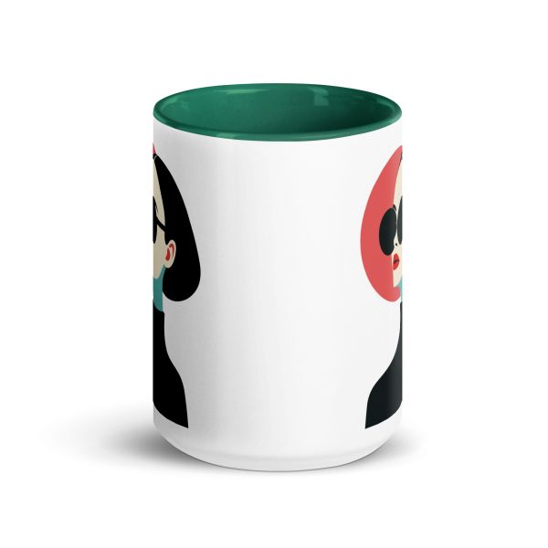 La Dame en Noir - Mug with Color Inside