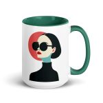 La Dame en Noir - Mug with Color Inside