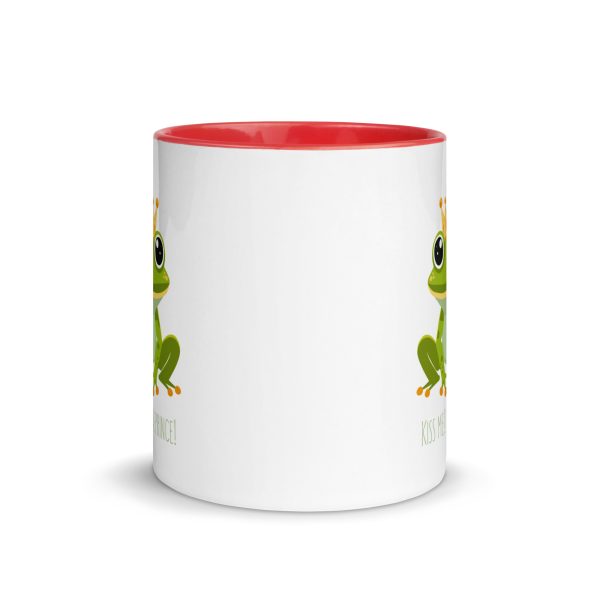 Royal Froggy: Kiss Me! I'm a Prince - Mug with Color Inside