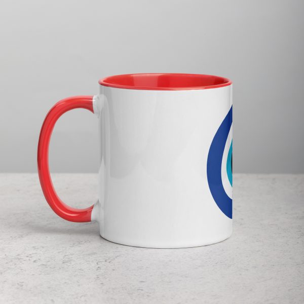 Unveiling the Ancient Evil Eye - Mug with Red Color Inside