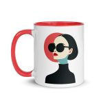 La Dame en Noir - Mug with Color Inside