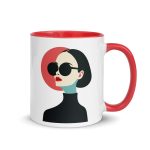 La Dame en Noir - Mug with Color Inside